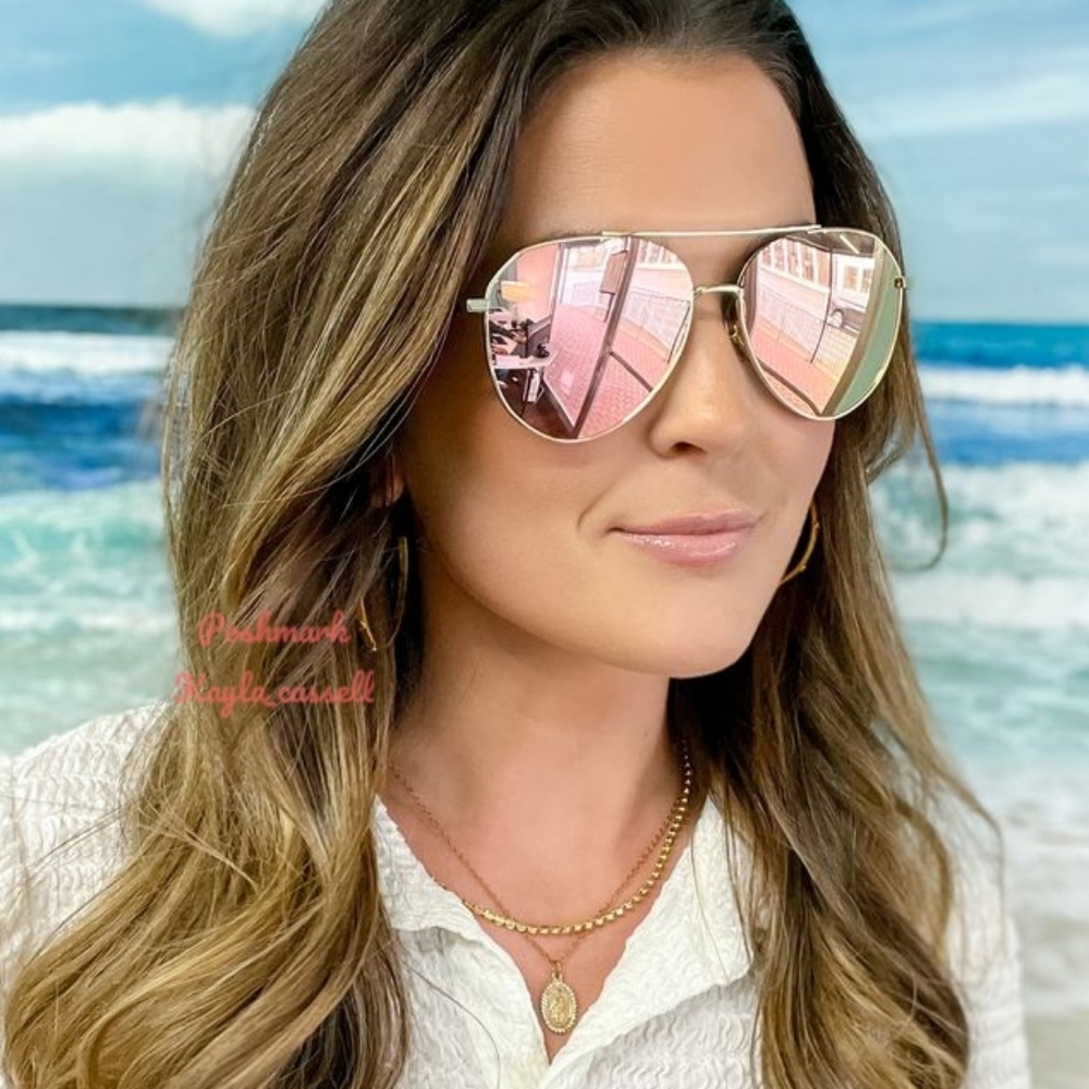 Ray-Ban Aviator Pink Flash Lenses RB3025 Silver Frame New